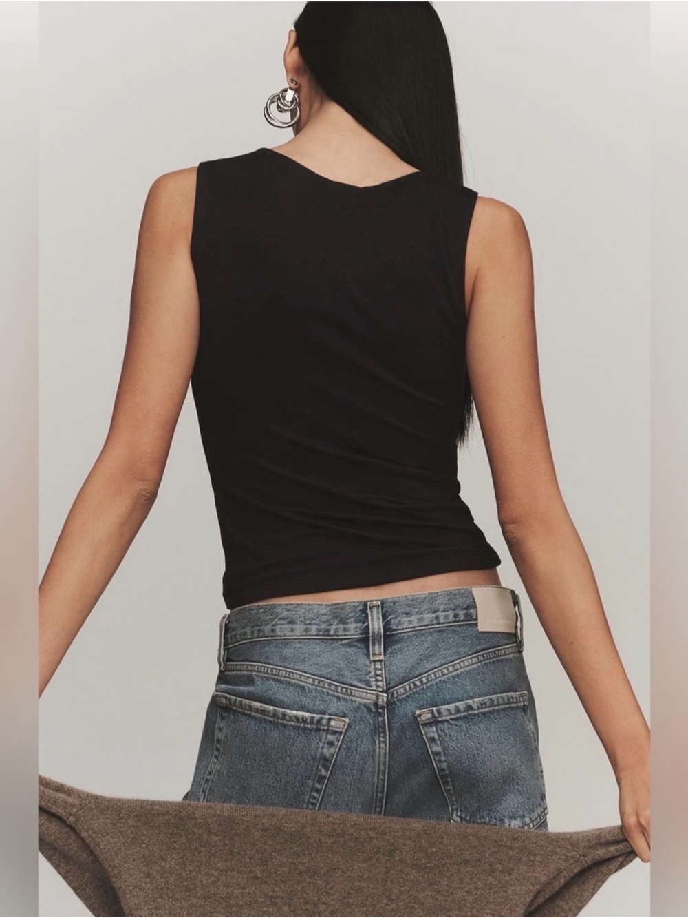 Maeve Button-Front Tank Top - Picture 3 of 11